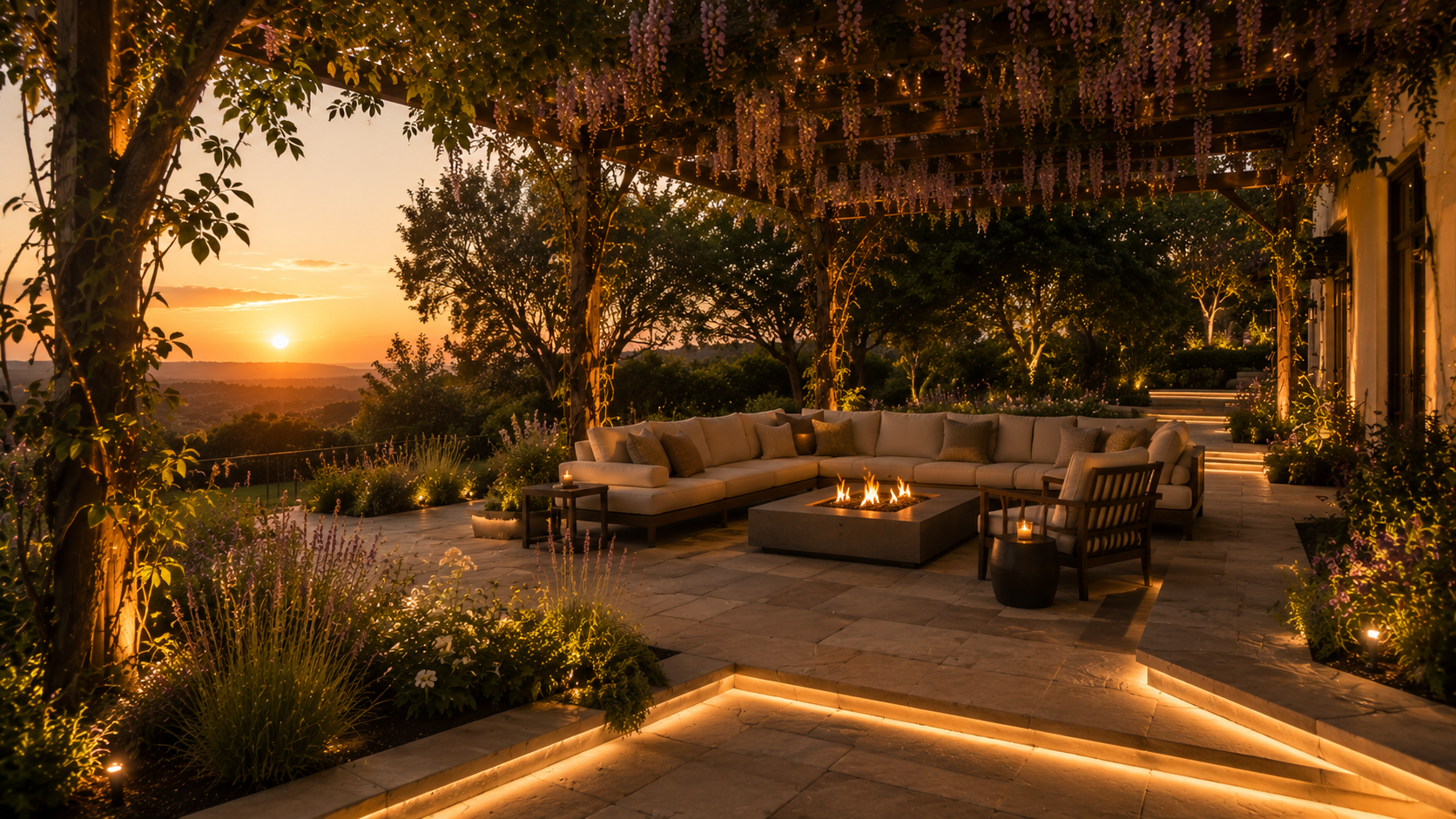 Outdoor Seating Area in Abu Dhabi - landscaping service 25