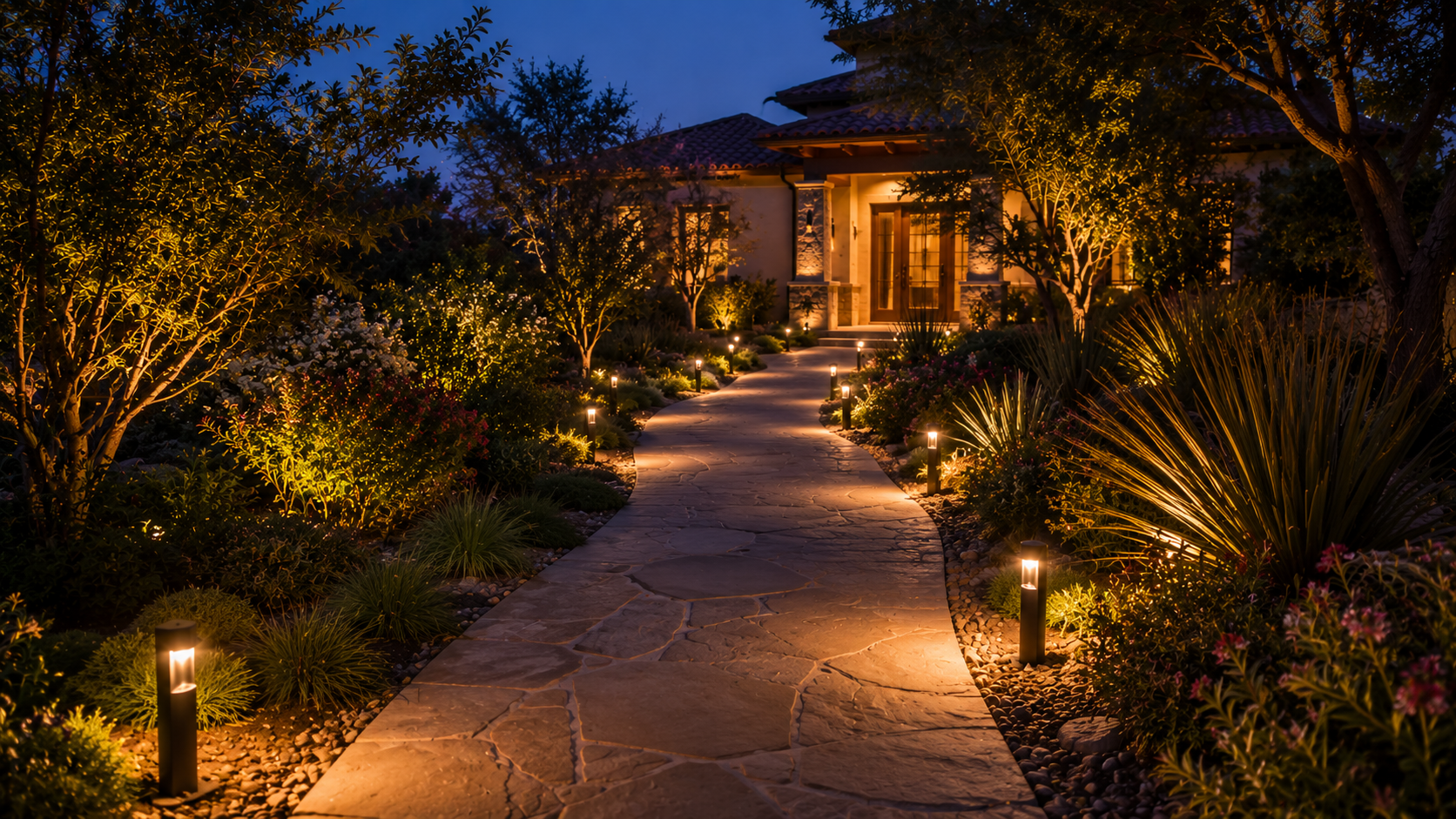 Pathway Lighting in Abu Dhabi - landscaping service 37