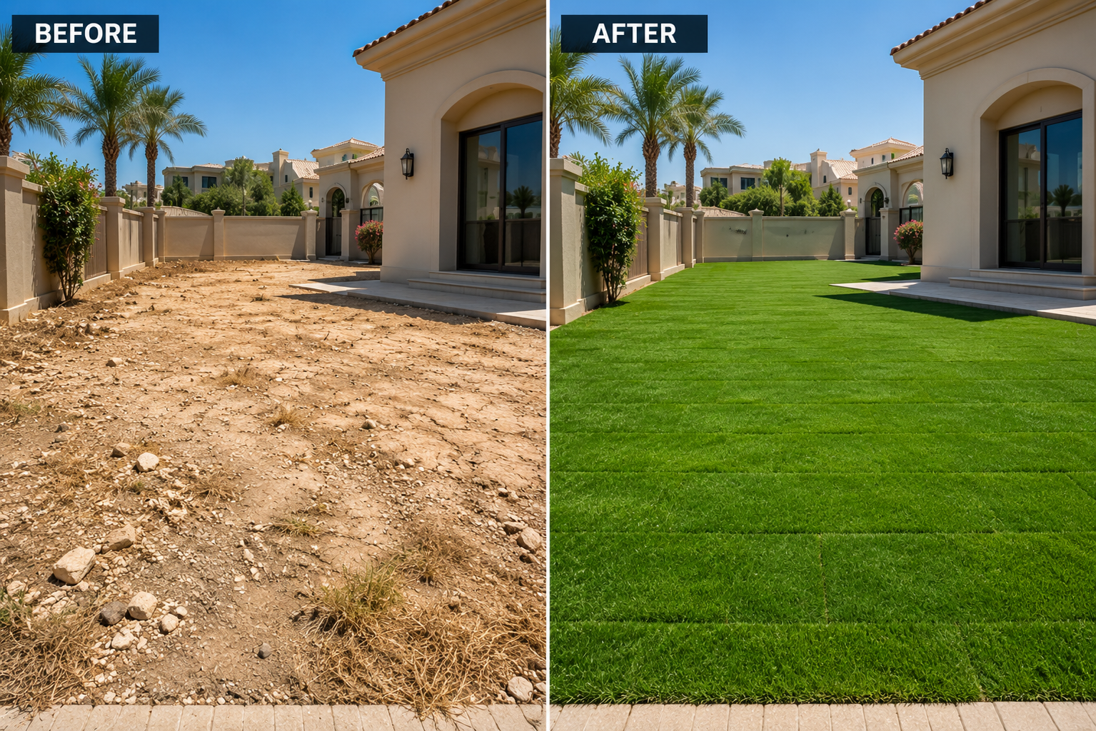 Turf Installation in Abu Dhabi - landscaping service 10
